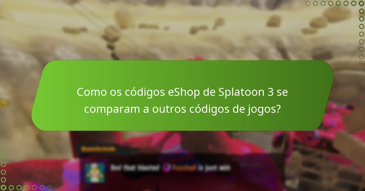 Como resgatar códigos eShop em Splatoon 3?