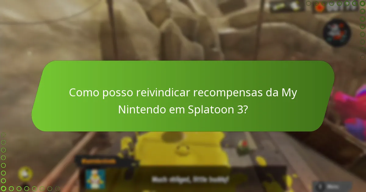 Quais são as ofertas de tempo limitado para as recompensas da My Nintendo em Splatoon 3?