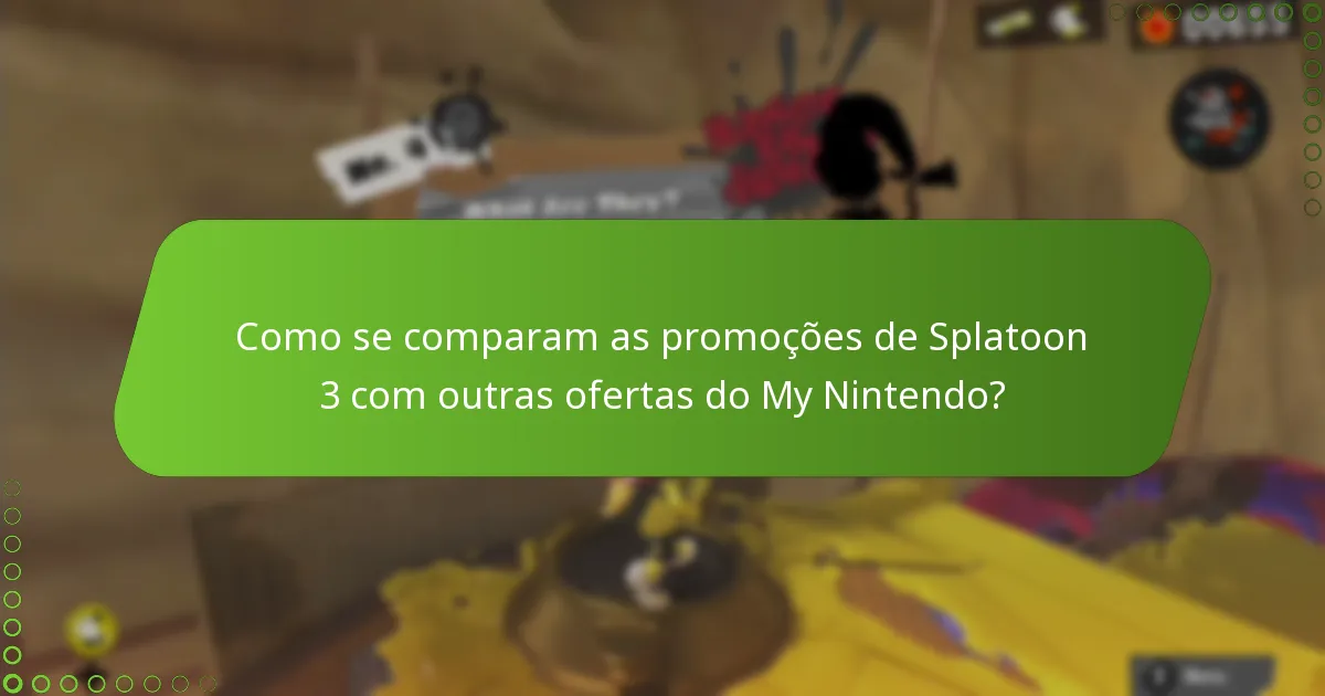 Como posso resgatar recompensas do My Nintendo para Splatoon 3?