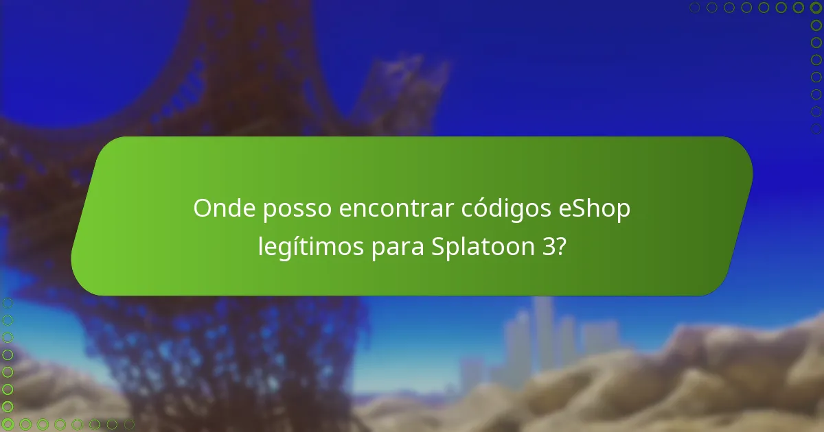 Como os códigos eShop de Splatoon 3 se comparam a outros códigos de jogos?