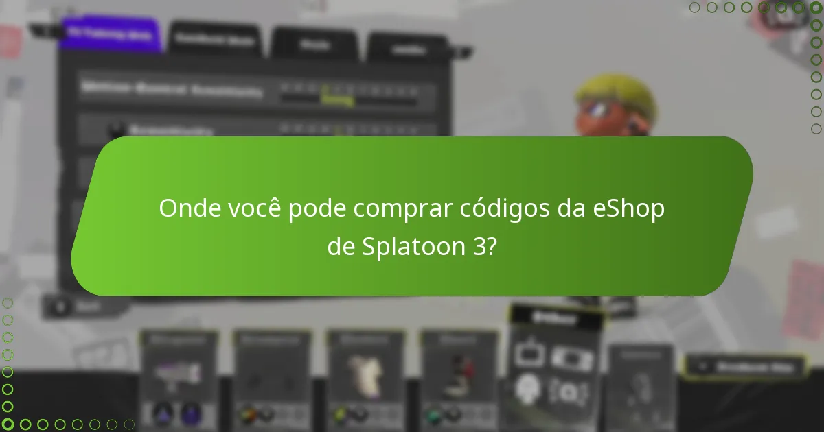 Como as políticas de códigos da eShop de Splatoon 3 se comparam a outros jogos?