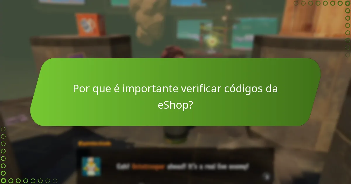 Quais são os passos para verificar um código da eShop para Splatoon 3?